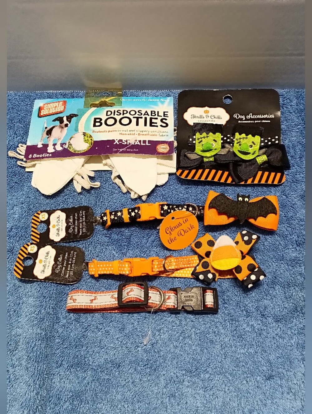 Halloween Dog Costume Accessories Set Of 5. Size X-Sm